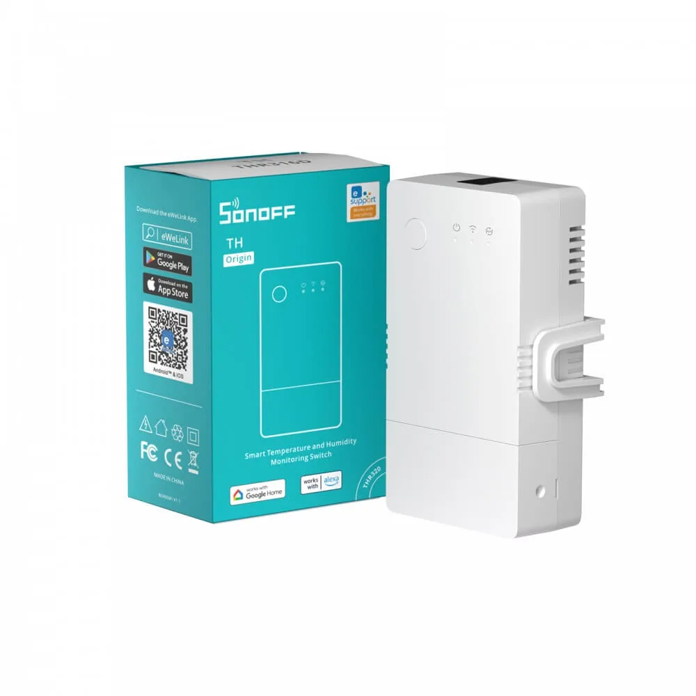 Sonoff TH20 R3 Origin – Sensör Girişli WiFi Röle