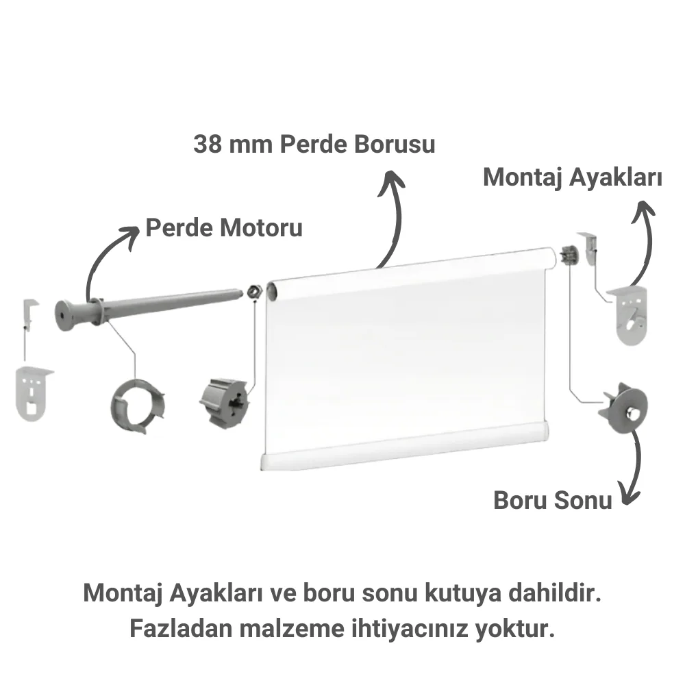 Şarjlı Zigbee Stor Perde Motoru — görsel 3