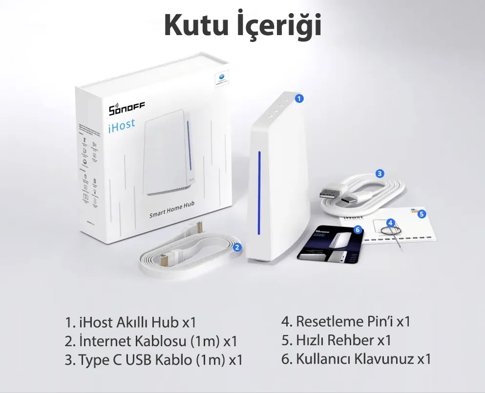 Sonoff iHost Yerel Akıllı Ev Sunucusu (2GB/4GB) — görsel 2