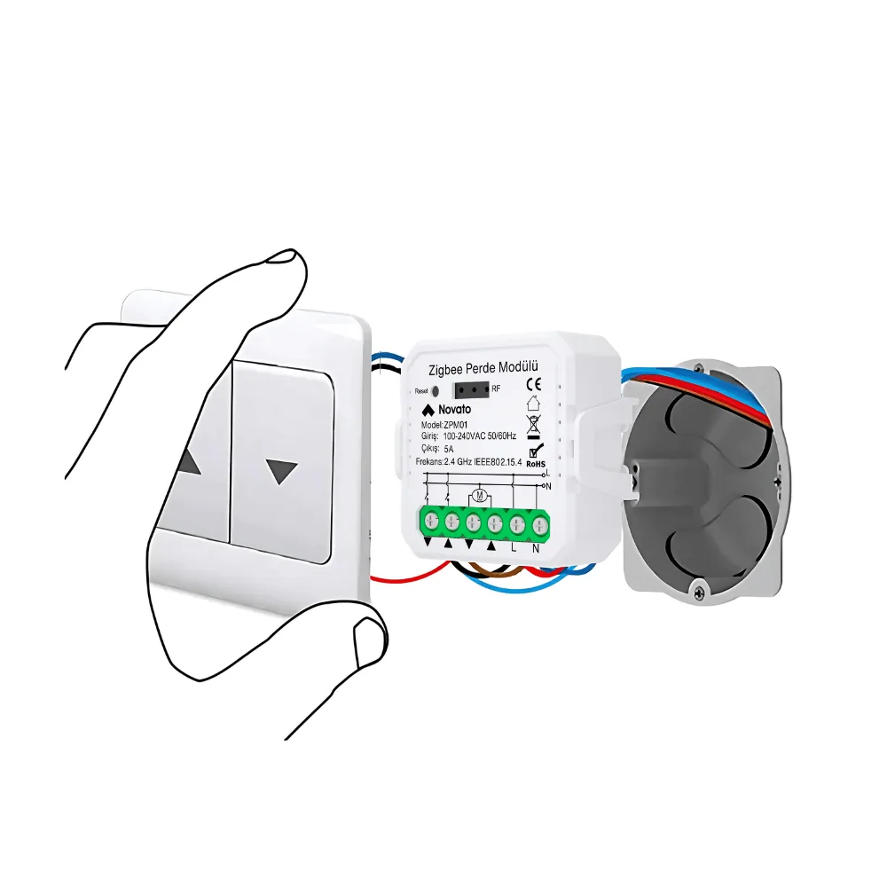 Zigbee Perde Panjur Motor Rölesi — görsel 2