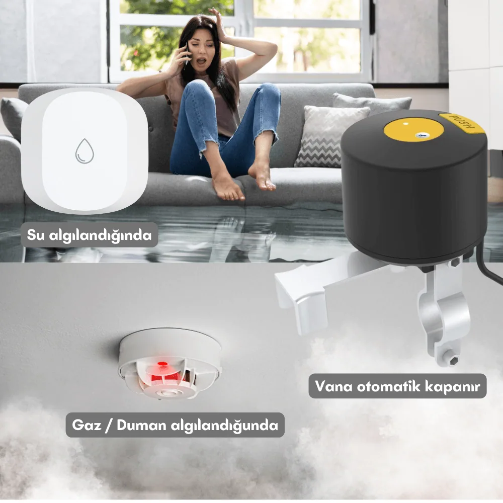eWelink Zigbee Akıllı Su/Gaz Kollu Vana Kontrolcüsü — görsel 3