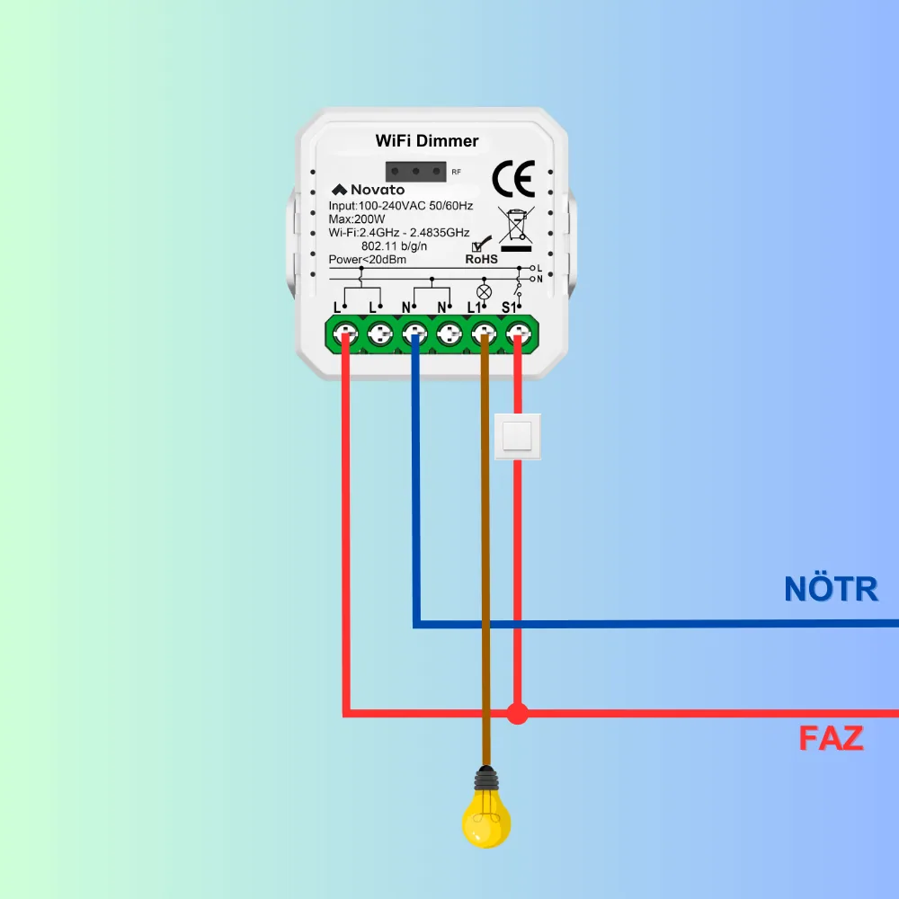 Tuya Mini WiFi Dimmer — görsel 2