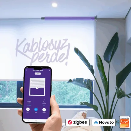 Zigbee Şarjlı Motorlu Hazır Stor – Zebra Perde