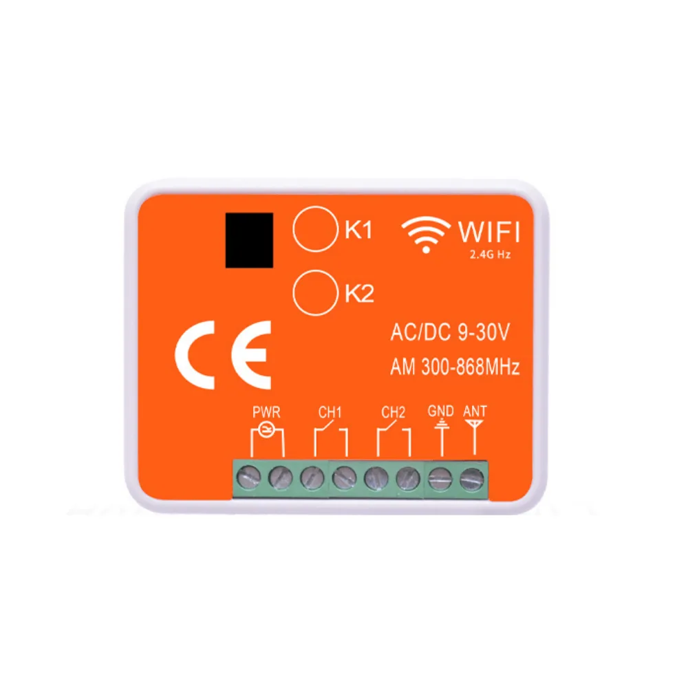 Tuya Çift Kuru Kontak Çıkışlı WiFi – RF Garaj – Kepenk Kontrolcüsü