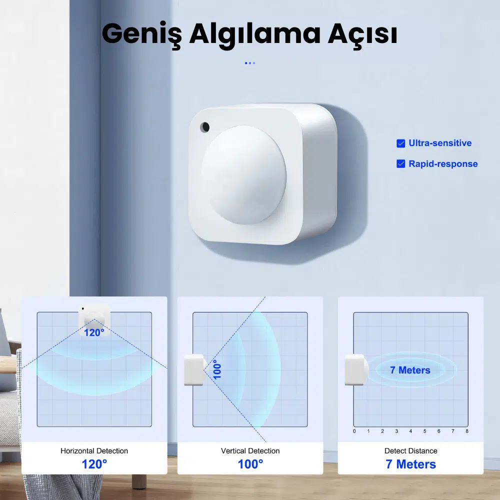 Zigbee Hareket ve Parlaklık Sensörü — görsel 3