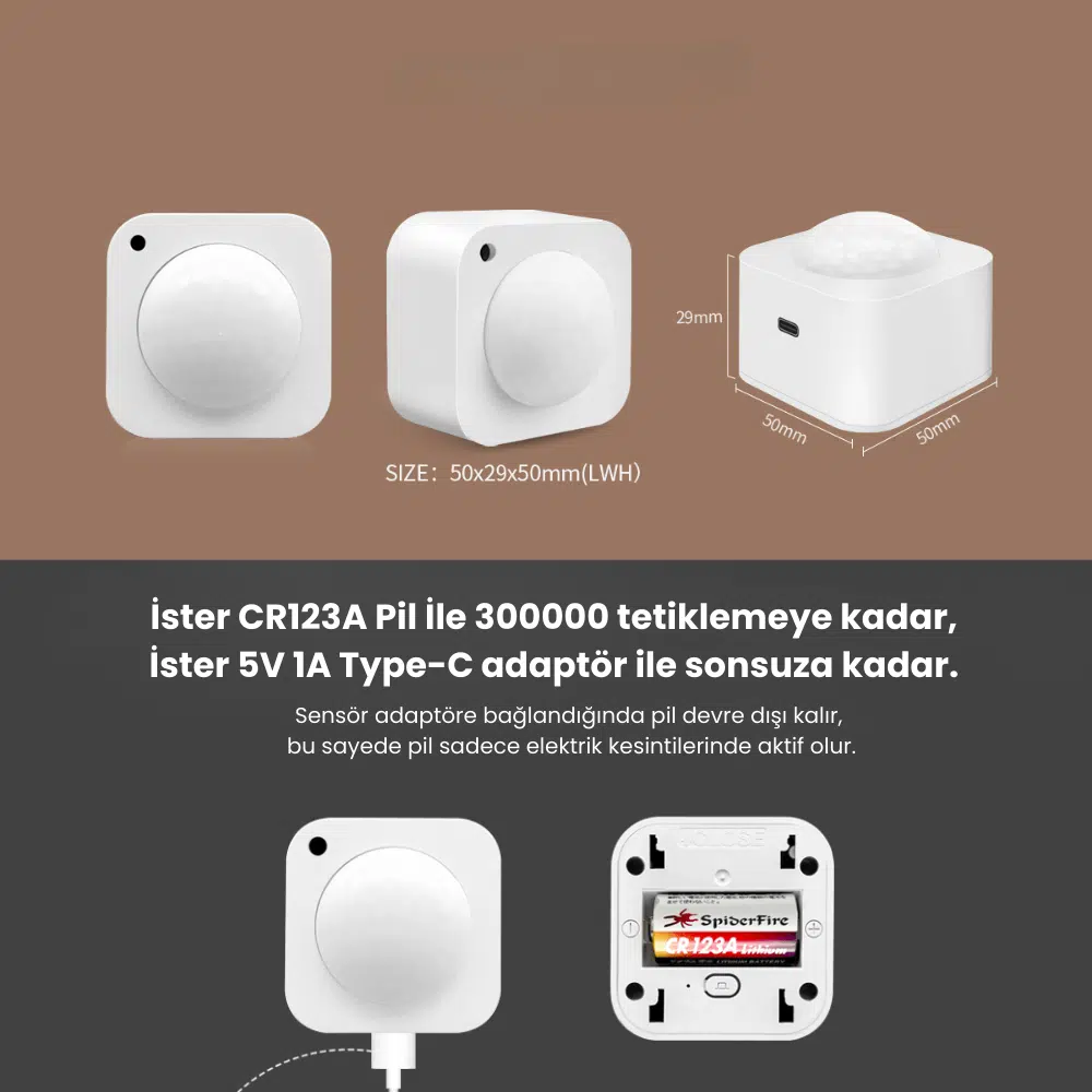Zigbee Hareket ve Parlaklık Sensörü — görsel 4