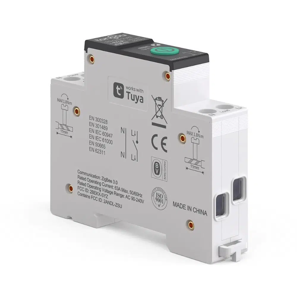 Zigbee 63 Amper Akıllı Sigorta — görsel 3