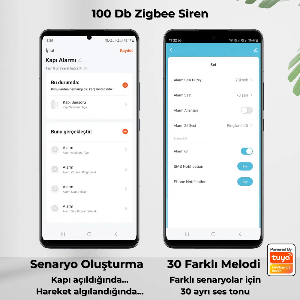 WiFi 100 Db Akıllı Siren Alarm — görsel 3