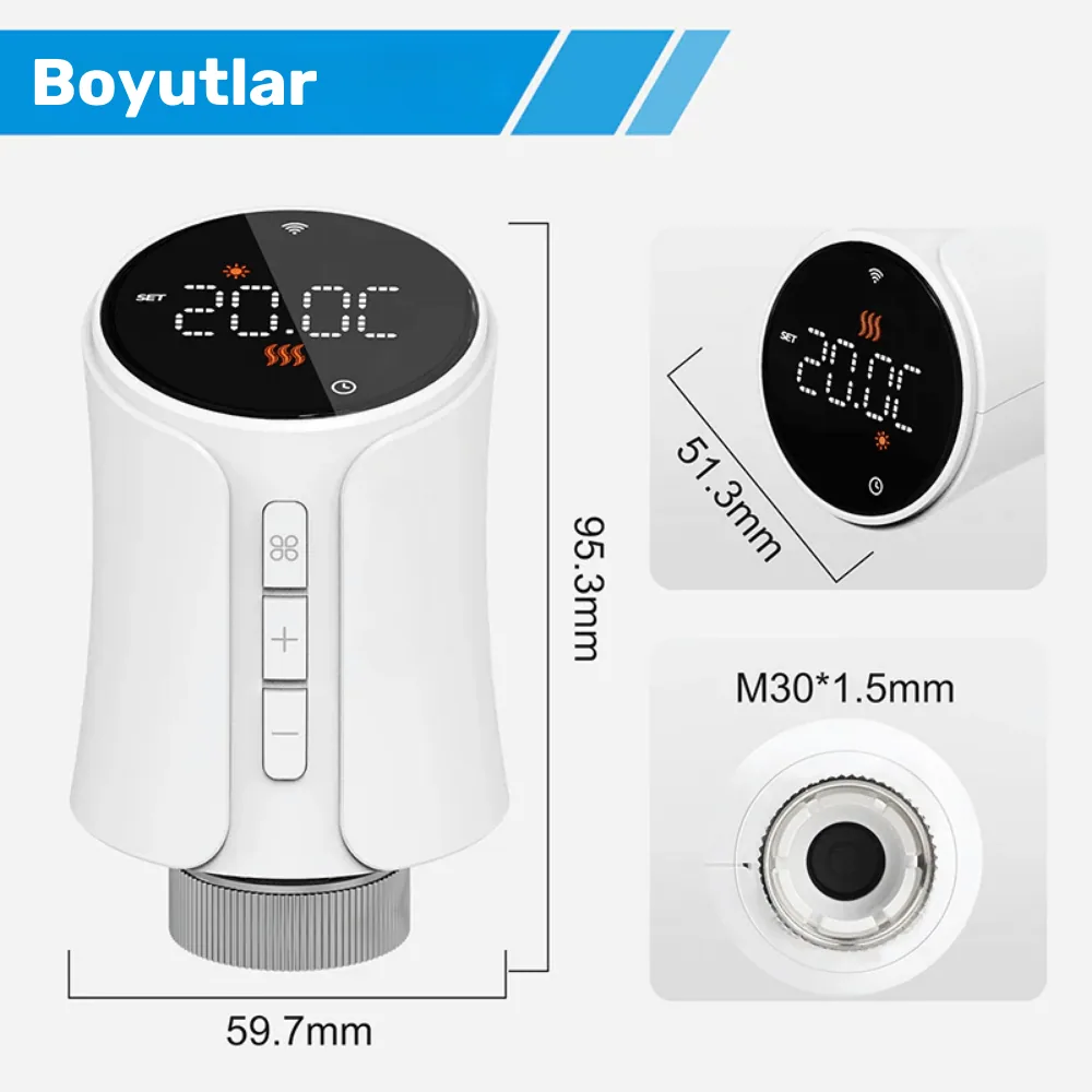 Zigbee Akıllı Termostatik Radyatör Vanası — görsel 5
