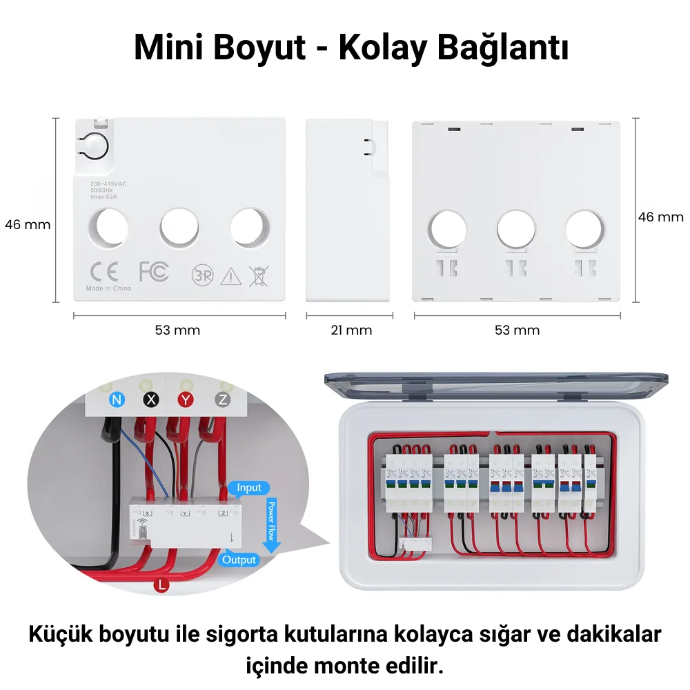 Zigbee Akıllı Enerji Ölçer (3 Faz) — görsel 4