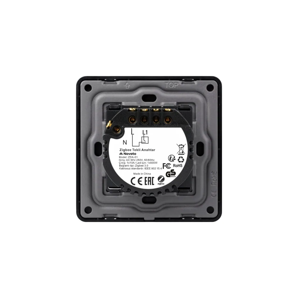 Zigbee Tekli Dokunmatik Akıllı Duvar Anahtarı — görsel 2