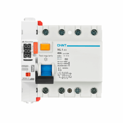 WiFi Sigorta Kontrolcüsü - Sigorta Kontrolcüsü + 40A 0.03ma Trifaz Kaçak Akım Rölesi