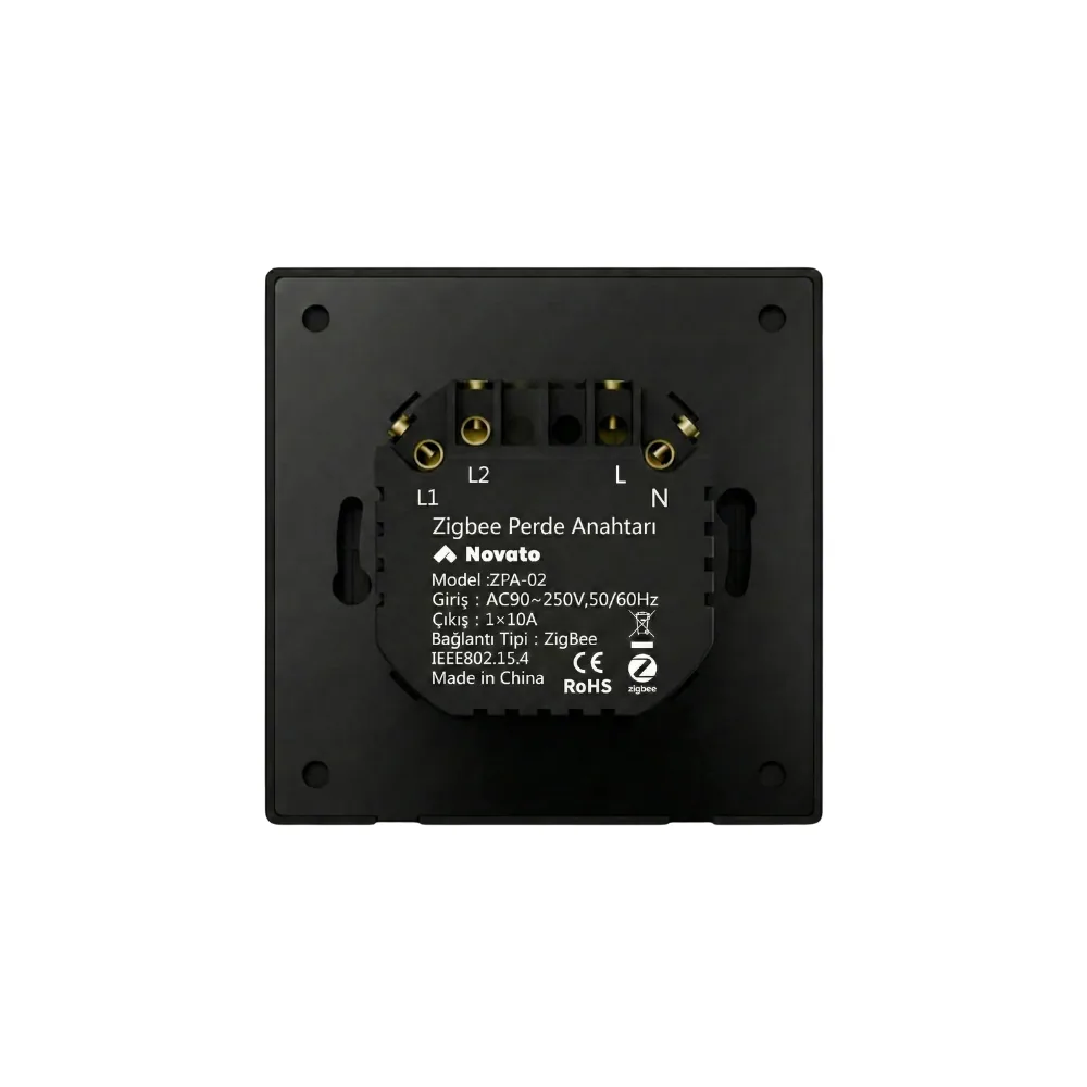 Zigbee Perde Panjur Mekanik Tuşlu Akıllı Duvar Anahtarı