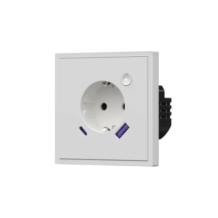 Zigbee Sıva Altı Güç Ölçerli Anahtar Priz - beyaz