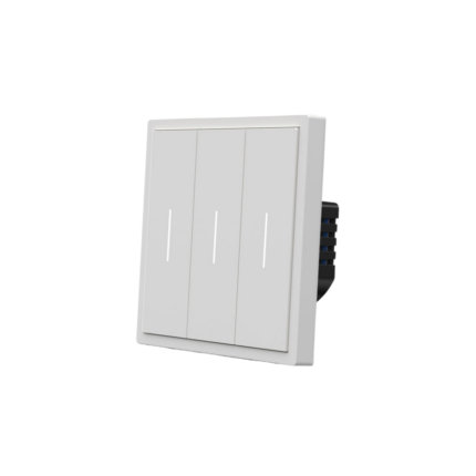 Zigbee Üçlü Mekanik Tuşlu Akıllı Duvar Anahtarı - beyaz