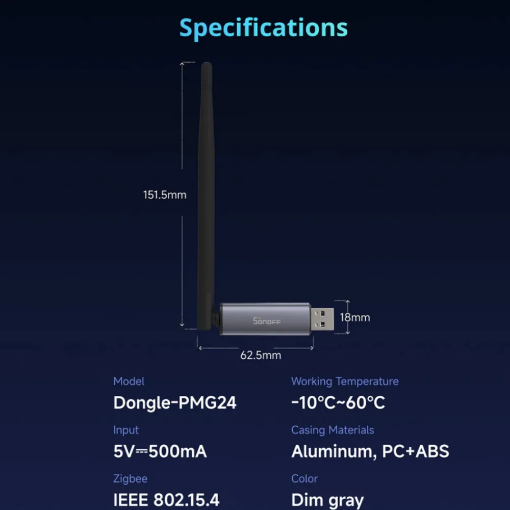 Sonoff Usb Dongle Plus MG24 — görsel 3
