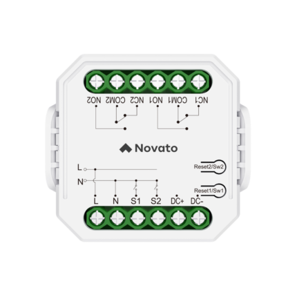 WiFi Çift Kuru Kontak Çıkışlı Röle