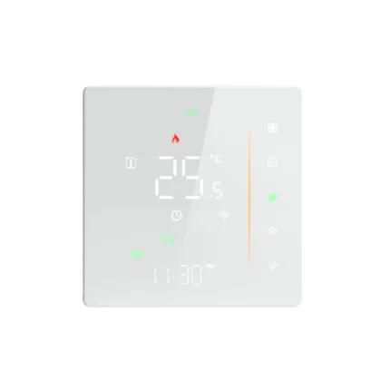 Kablolu LCD Ekranlı Zigbee Oda Termostatı - beyaz